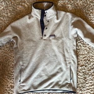 Grey/navy north face fleece